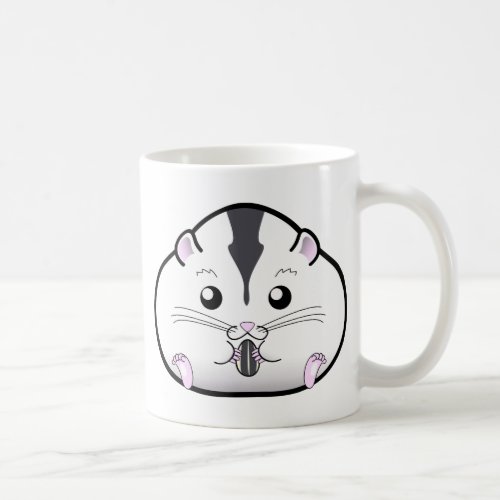 Chubby Semi White Russian Dwarf Hamster Coffee Mug