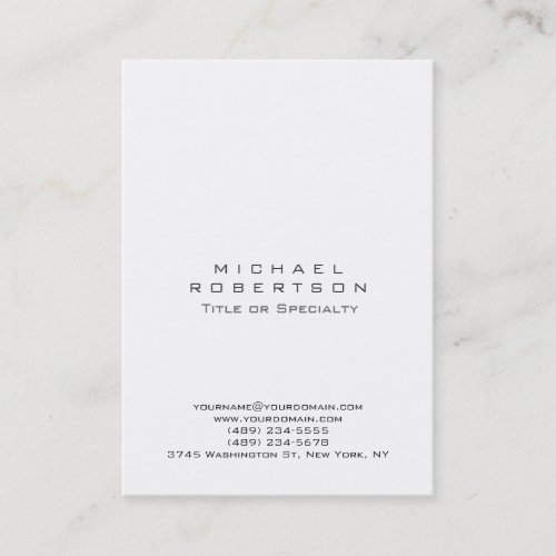 Chubby Simple Clean Elegant Modern Business Card