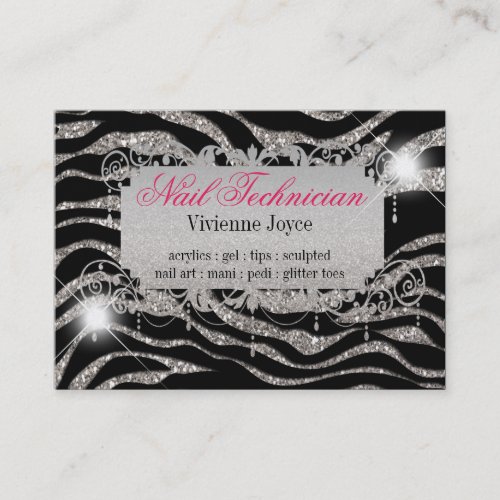Chubby Sparkle &amp; Shine Zebra : Business Cards