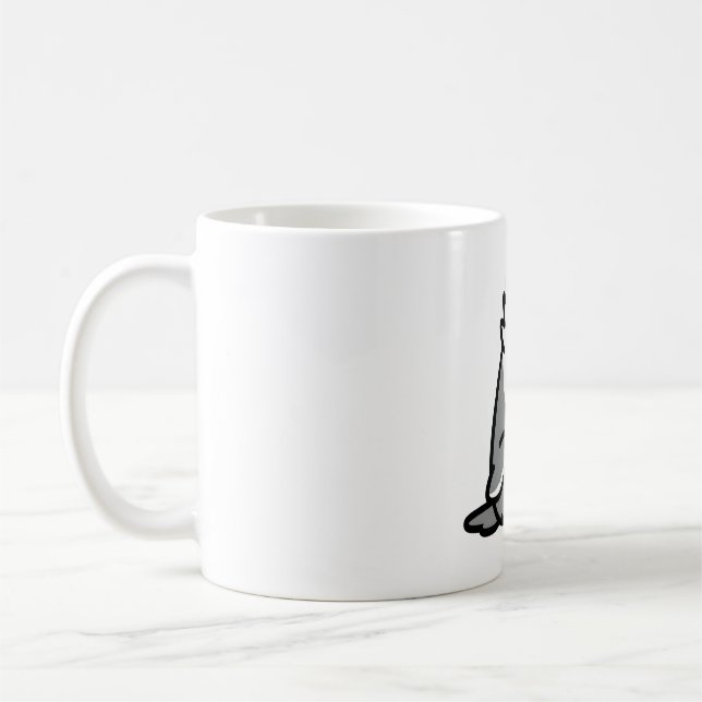Chubby Special Needs White Faced Cockatiel Coffee Mug (Left)