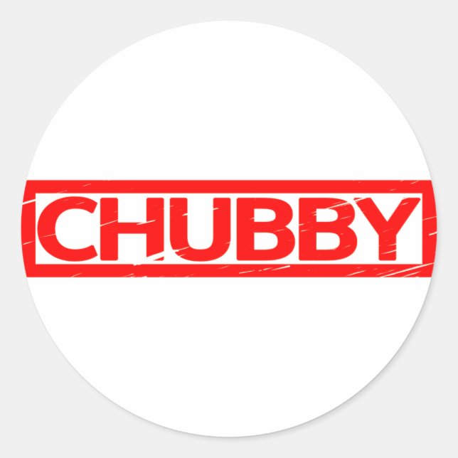 Chubby Stamp Classic Round Sticker (Front)