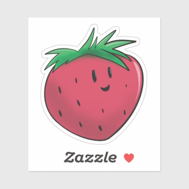 Chubby strawberry sticker (Sheet)