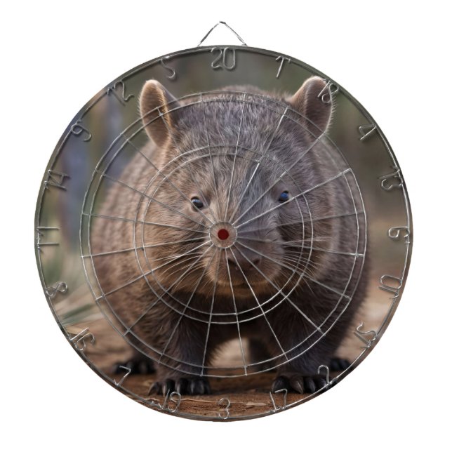 Chubby The Australian Wombat,  Dart Board (Front)