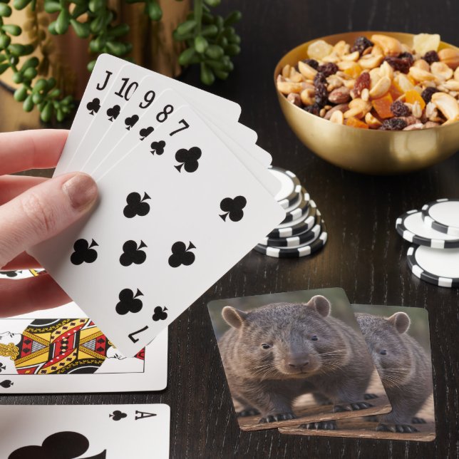 Chubby The Australian Wombat,  Poker Cards (In Situ)