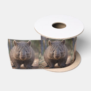Chubby The Australian Wombat, Satin Ribbon