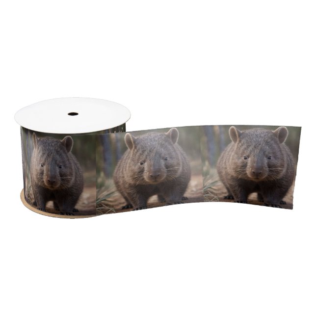 Chubby The Australian Wombat,  Satin Ribbon (Spool)