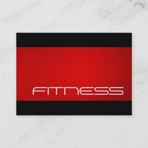 Chubby Trend Black Red Fitness Sport Business Card