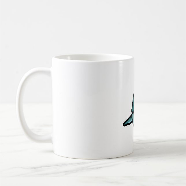 Chubby Turquoise Parrotlet Coffee Mug (Left)