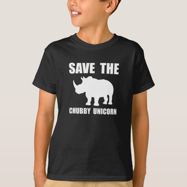 Chubby Unicorn Rhino T-Shirt (Front)