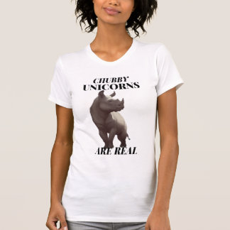 Chubby Unicorns Are Real Tee, Funny Rhino T-Shirt