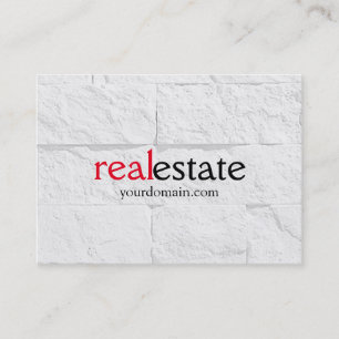 Chubby Wall Real Estate Agent Business Card