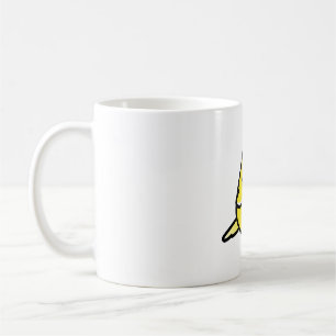 Chubby Yellow Lutino Budgie Red Eyes Coffee Mug