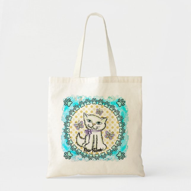 Chubs The Cat Tote Bag (Front)
