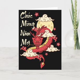 Chúc Mừng Năm Mới 2024 Tet 2024 Vietnamese Year Thank You Card