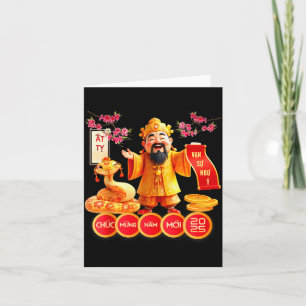 Chuc Mung Nam Moi 2025 Vietnamese Family Lunar New Card