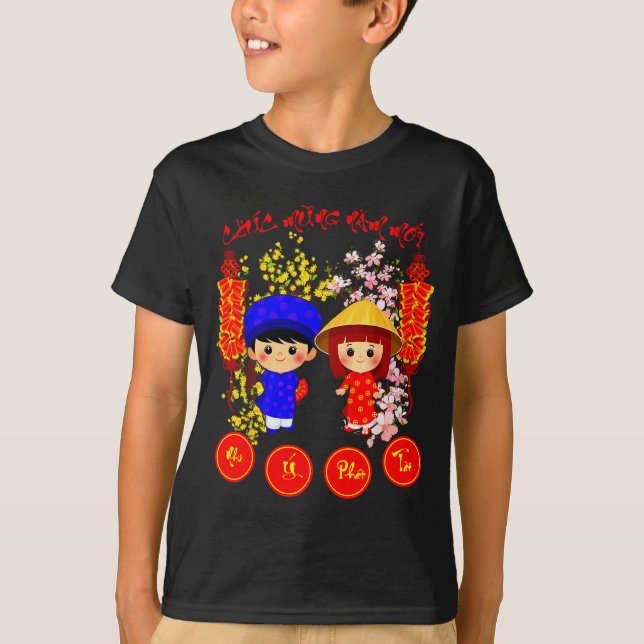 Chuc Mung Nam Moi 2026 Tee Vietnamese Lunar New Ye (Front)