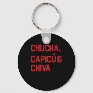 Chucha Capicue Chiva Domino Dominoes Gift Keychain