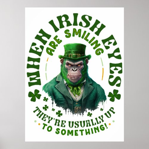 Chuck Amadeus Wallart Poster When Irish Eyes