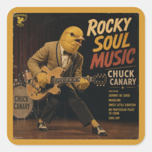 Chuck Canary Album: a Parody Square Sticker