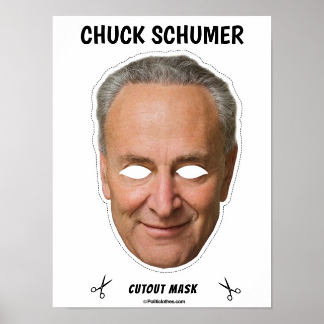 CHUCK SCHUMER Halloween Mask Poster (Front)