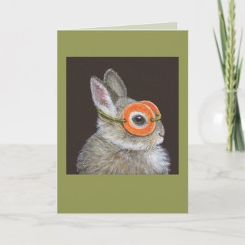 Chuck The Bunny Card by vickisawyer at Zazzle
