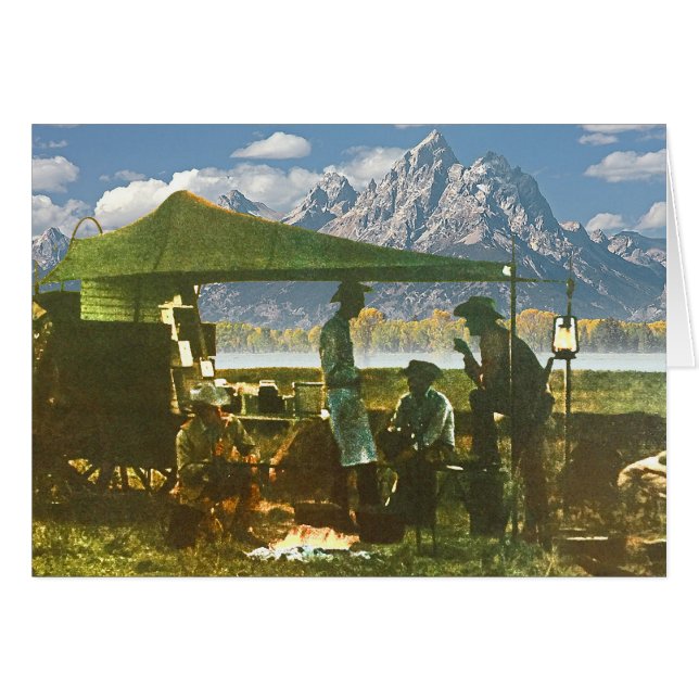 Chuck Wagon in the Mountains Cards (Front Horizontal)