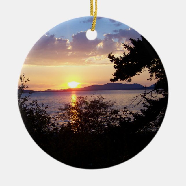 Chuckanut Drive Ceramic Ornament (Front)