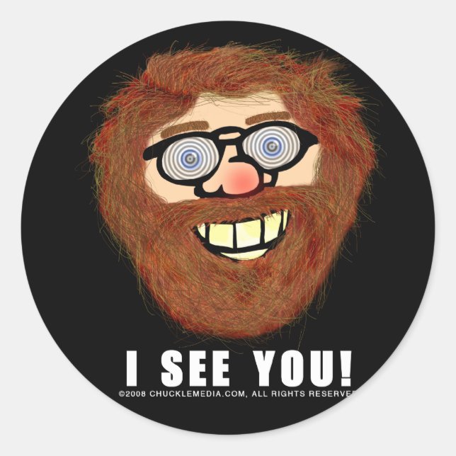 CHUCKLE ROBERT_STICKER CLASSIC ROUND STICKER (Front)