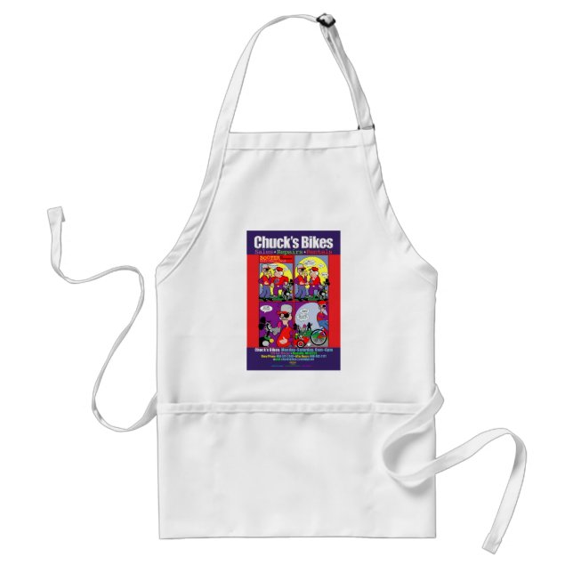 Chuck's Bikes Adult Apron (Front)