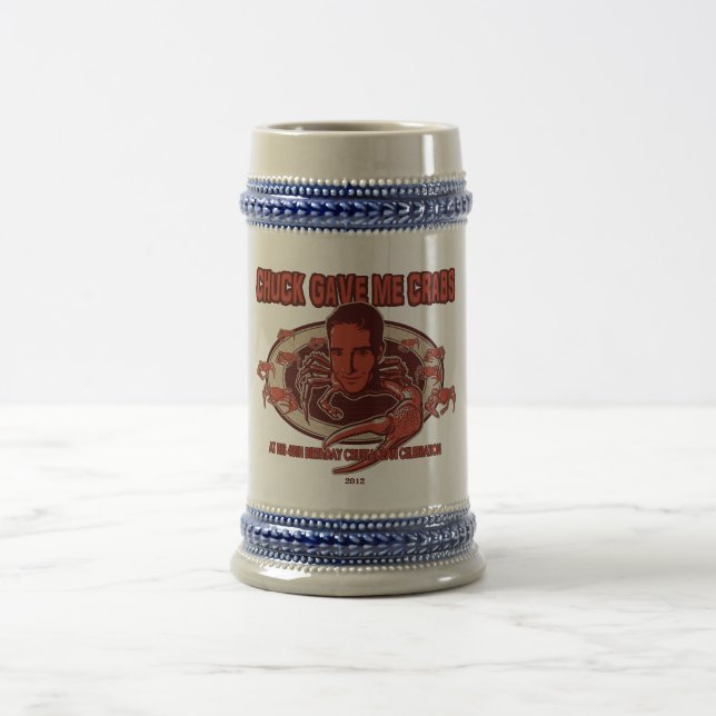 Chuck's Crabs Beer Stein! Stein (Center)