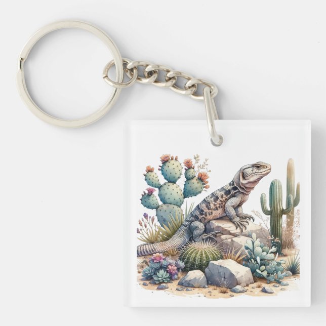 Chuckwalla Chillin Keychain (Front)