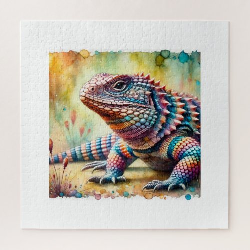 Chuckwalla Lizard 190624AREF101 _ Watercolor Jigsaw Puzzle