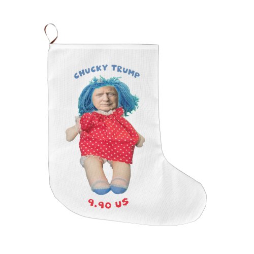 Chucky Donald Trump Doll Large Christmas Stocking
