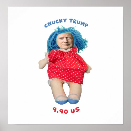 Chucky Donald Trump Doll Poster