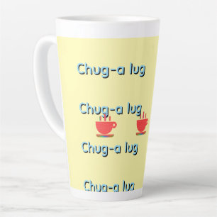 Chug A Lug Yellow Latte Mug