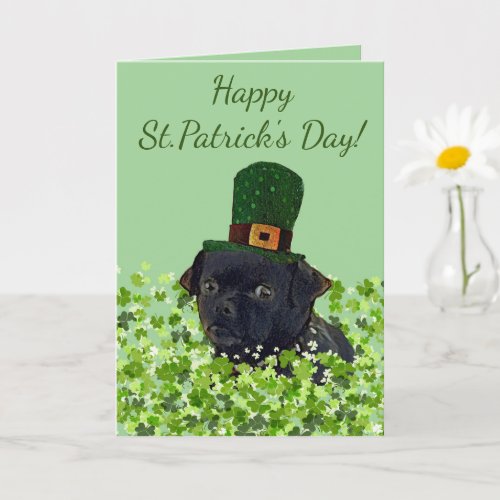 Chug Dog St Patricks Day  Card