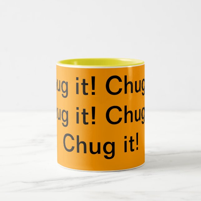 Chug it! Two-Tone coffee mug (Center)