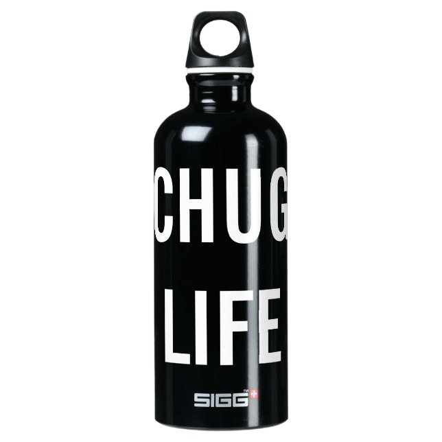 Chug life Customized #chuglife Aluminum Water Bottle (Front)