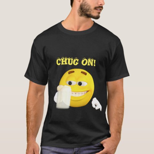 Chug On Emoji T_shirt 