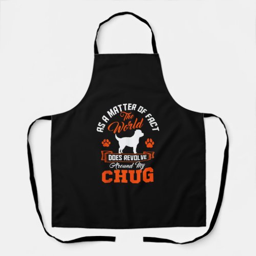 Chug Pughuahua Owner Dog Hybrid Lover Breeder Fur  Apron