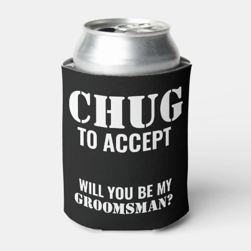 Chug to Accept Bridal Party Can Cooler