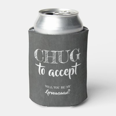 Groomsmen Customized Metal Can Cooler Engraved Metal Can 