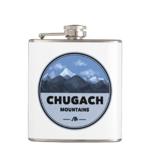Chugach Mountains Alaska Camping Flask