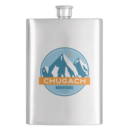 Chugach Mountains Alaska Flask