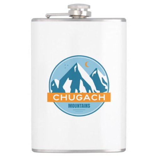 Chugach Mountains Alaska Flask