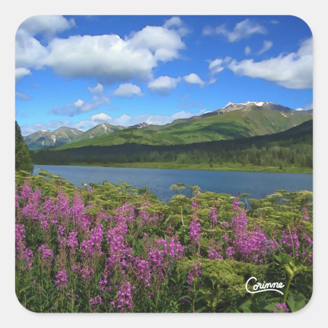 Chugach Mountains - Envelope Stickers (Front)