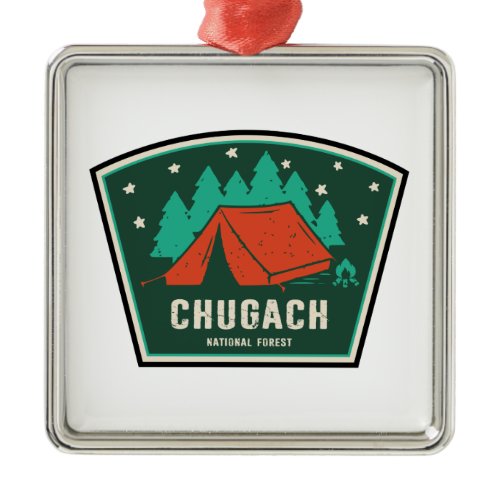 Chugach National Forest Camping Metal Ornament