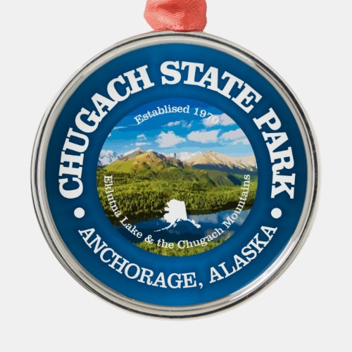 Chugach SP Metal Ornament