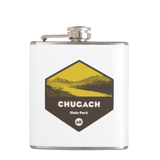 Chugach State Park, Alaska Flask (Front)