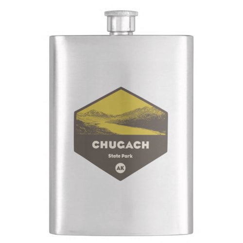 Chugach State Park Alaska Flask